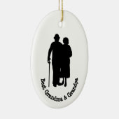 Meilleur ornement de silhouette grand-père et gran (Droite)