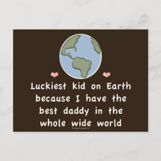 Meilleur Papa Au Monde Cartes Postales Pour Enfant