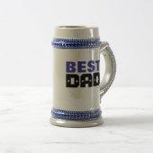 Meilleur papa Beer Stein Mug (Devant droit)