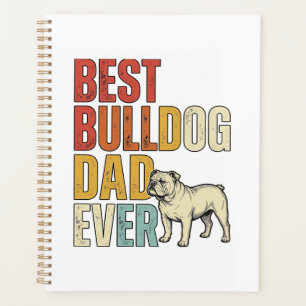 Meilleur Papa Bouledogue Ever Vintage Gravure T-Sh