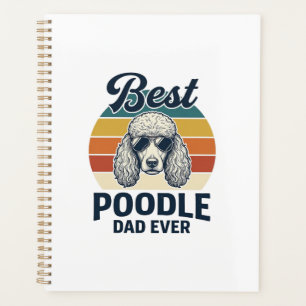 Meilleur Papa Caniche Vintage T-shirt de chien gra
