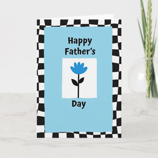 Meilleur Papa Carte de Design Moderne (Devant)