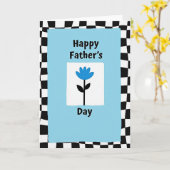 Meilleur Papa Carte de Design Moderne (Fleur jaune)