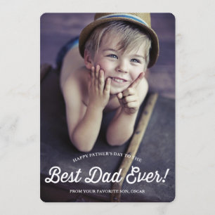 Meilleur papa   Carte de Fête des pères Retro Call