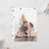 Meilleur papa | Carte de Fête des pères Retro Call (Devant/Arrière en situation)