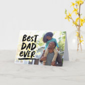 Meilleur papa carte photo de Fêtes des pères (Fleur jaune)