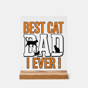 Meilleur Papa Chat du Monde Design de Chemise Vint