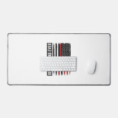 Meilleur papa chat patriote Design de drapeau de p (Clavier et souris)