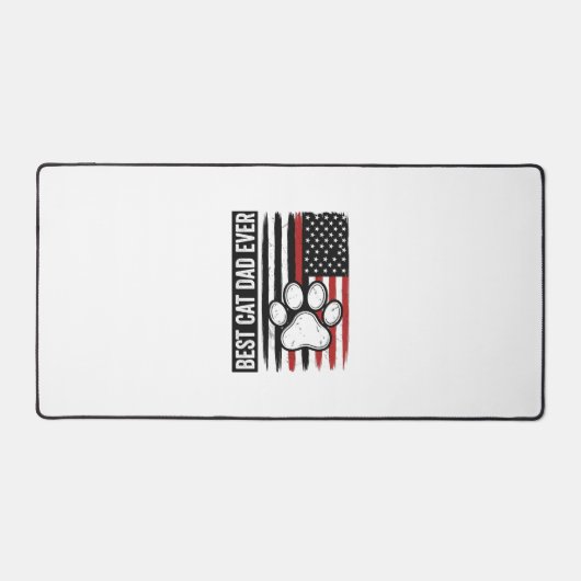 Meilleur papa chat patriote Design de drapeau de p (Recto)