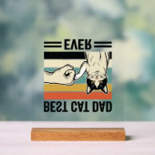 Meilleur Papa Chat Rétro Chemise Fist Bump Chat_1 (Neutre)