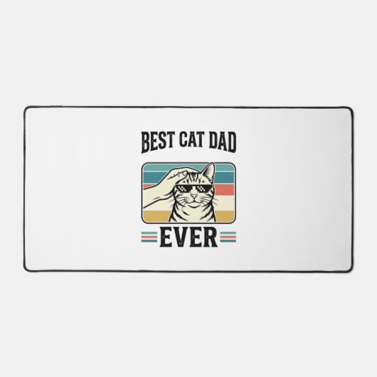 Meilleur Papa Chat Vintage Conception d'amant de c (Recto)