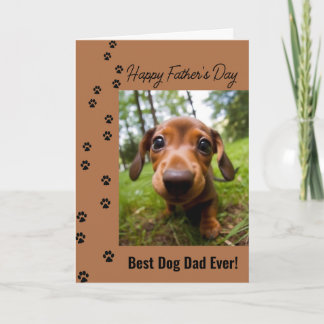 Meilleur Papa Chien de Tous les Temps Carte de Fêt