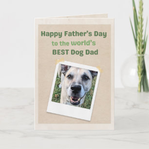Meilleur Papa Chien du Monde Drôle Carte Fête des 