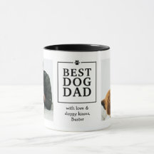 Meilleur Papa Chien Empreinte de Patte Mug 2-Photo