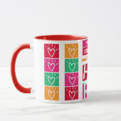 Meilleur Papa Coeur et Héros de café Mug (Gauche)