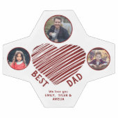 Meilleur papa Coeur rouge Père de la 3e Journée Ph (Plat)