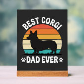 Meilleur papa Corgi Retro Chien (Neutre)