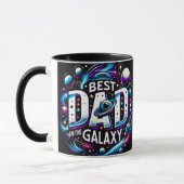 Meilleur Papa Dans L'Enveloppement De Mug Galaxy (Gauche)