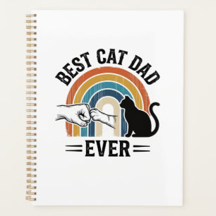 Meilleur papa de chat vintage conception de l'amou