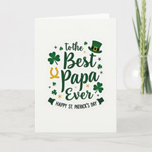 Meilleur Papa de la Saint-Patrick Carte