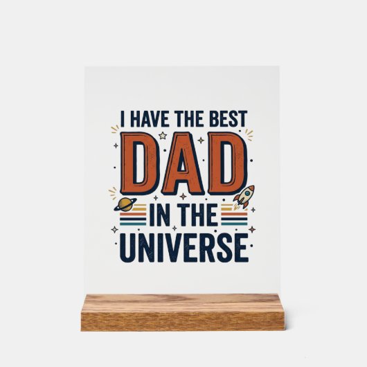 Meilleur papa de l'univers conception vectorielle (Recto)