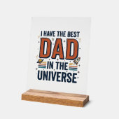 Meilleur papa de l'univers conception vectorielle (Angle)