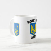 Meilleur papa de tomate Tryzub Morphing Mug au mon (Devant gauche)