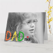 Meilleur Papa de Tous Carte de Vœux Pliée pour la  (Fleur jaune)