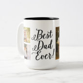 Meilleur papa de tous les temps Photo Collage Mug (Devant gauche)