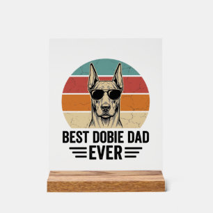 Meilleur papa Dobie vintage Doberman T-shirt_1