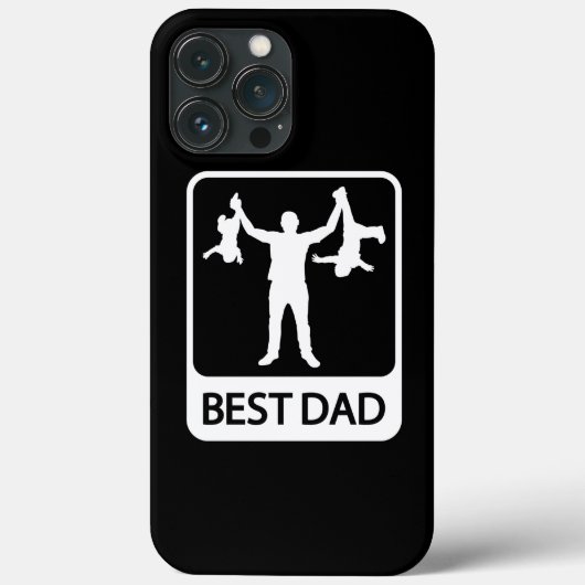 Meilleur papa - Drôle coque iphone (Verso)