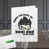 Meilleur papa du jeu Meilleure carte de vœux pliab