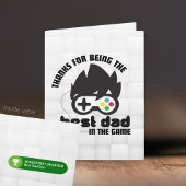 Meilleur papa du jeu Meilleure carte de vœux pliab