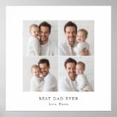 Meilleur Papa du Monde Affiche Photo | Cadeau Pers (Devant)