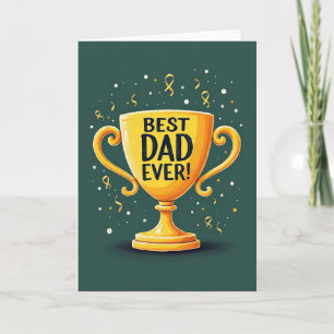 Meilleur Papa du Monde Award Carte Dorée