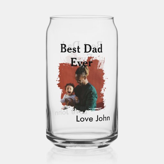Meilleur papa du monde cadeau photo nom simple pou (Recto)