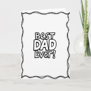 Meilleur Papa du Monde Carte d'Art