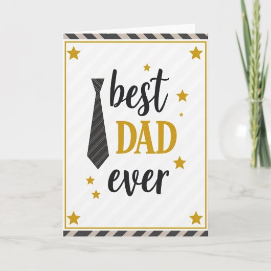 Meilleur Papa du Monde Carte Étoile (Devant)