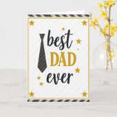 Meilleur Papa du Monde Carte Étoile (Fleur jaune)