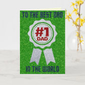 Meilleur Papa Du Monde Carte Pailletée Fête Des Pè (Fleur jaune)