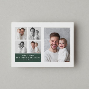 Meilleur Papa du Monde Carte Photo Personnalisée