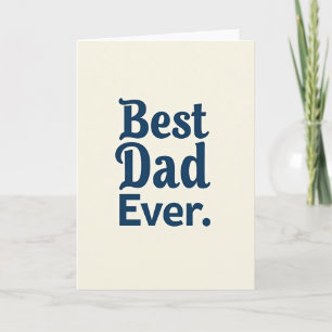 Meilleur Papa du Monde Carte Script Indigo