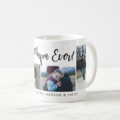Meilleur Papa du Monde Mug Café Script (Devant droit)