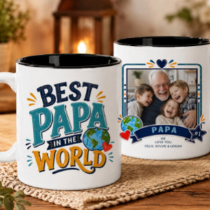 Meilleur Papa du Monde Mug Photo