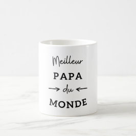 Meilleur papa du monde (noir) koffiemok