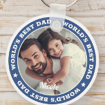 Meilleur papa du monde Photo personnalisée moderne<br><div class="desc">Ce design simple et moderne est composé de typographie serif et d'ajouter une photo personnalisée.</div>
