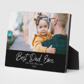 Meilleur Papa du Monde Plaque Photo Simple (Côté)