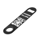 Meilleur papa du monde Typographie moderne noir et (Devant angulaire)