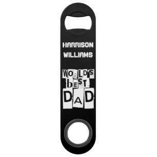 Meilleur papa du monde Typographie moderne noir et