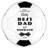 Meilleur papa et mari Cravate noire Élégant (Devant)